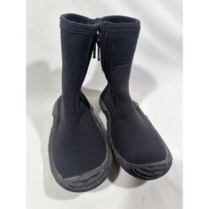 Deep Sea Neoprene Dive Boots Womens L5 Black Scuba Snorkel Surf Watersport